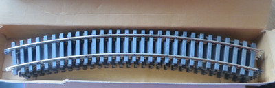 6 x Atlas Lenz Spur 0 80830 6 Stück Steckgleis gebogen R=80 cm makellos in OVP