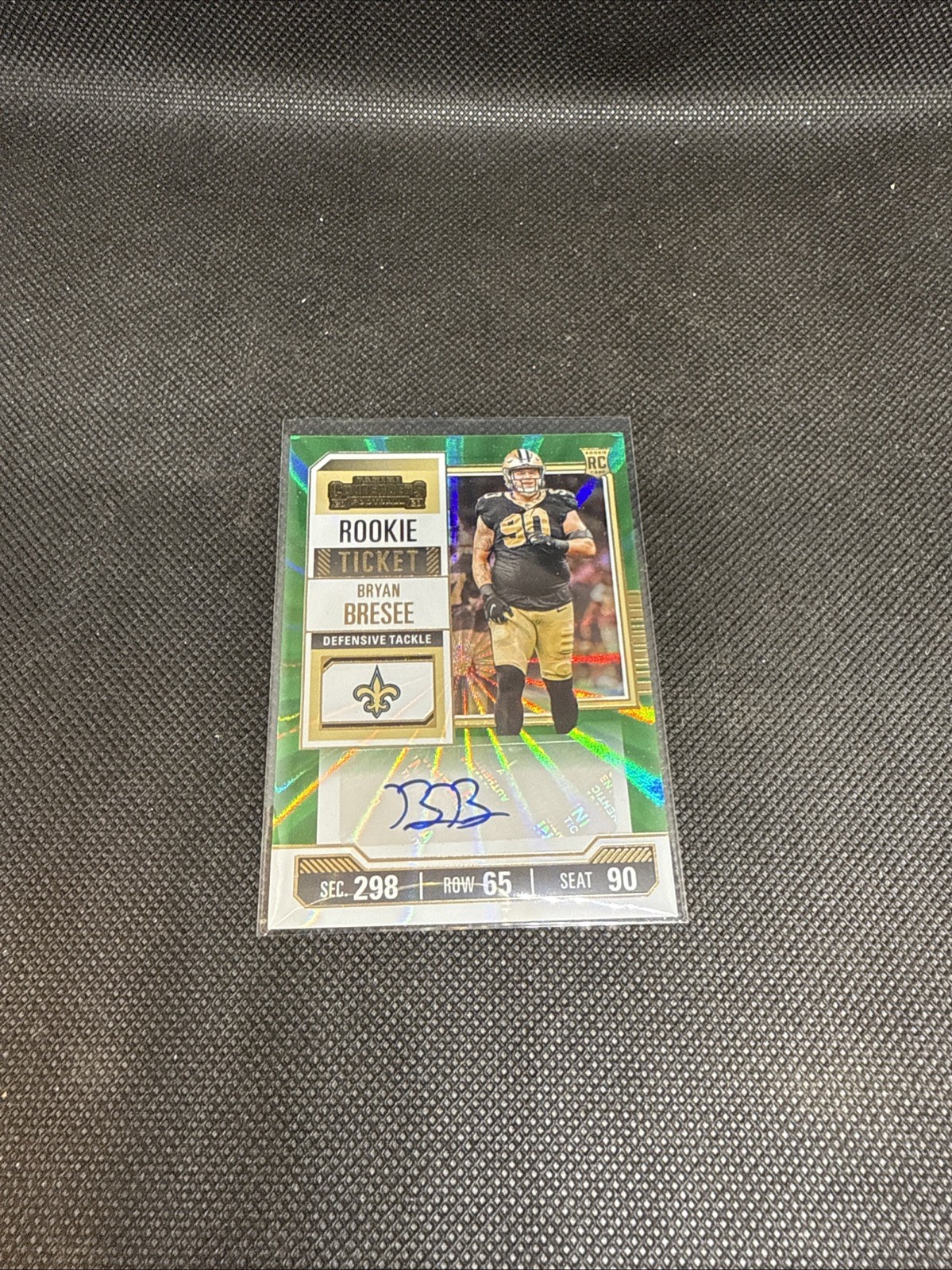 2023 Panini Contenders - Rookie Ticket Bryan Bresee #220 Green Laser (AU, RC)