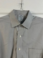 BROOKS BROTHERS CLASSIC MENS LONG SLEEVE BUTTON UP DRESS SHIRT 16 1/2-33
