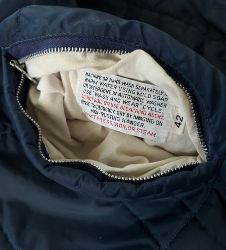 1950s quilted puffer jacket down jacket Talon/Falcon Zippers USA Made - Picture 6 of 7