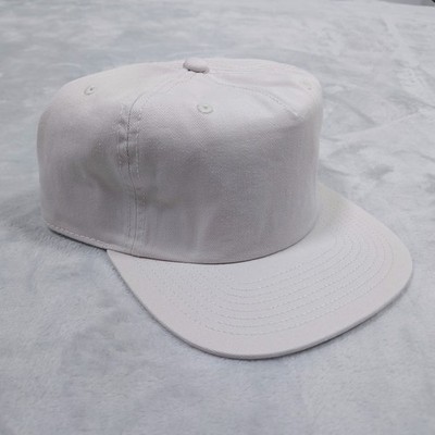 AS Colour Blank Strap Back Hat Cap Class Five Panel Beige Cotton NEW
