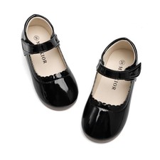 Little Girls Flower Dress Shoes Mary Jane Ballet Flats Party School Bowknot P...
