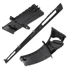 Black Dashboard Cup Holder Set Trim Panel for BMW E90 E91 E93 325xi 51459173463