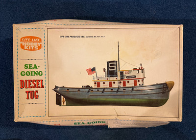Life-Like Hobby Kits Sea Going Diesel Tug Boat Model #09207 