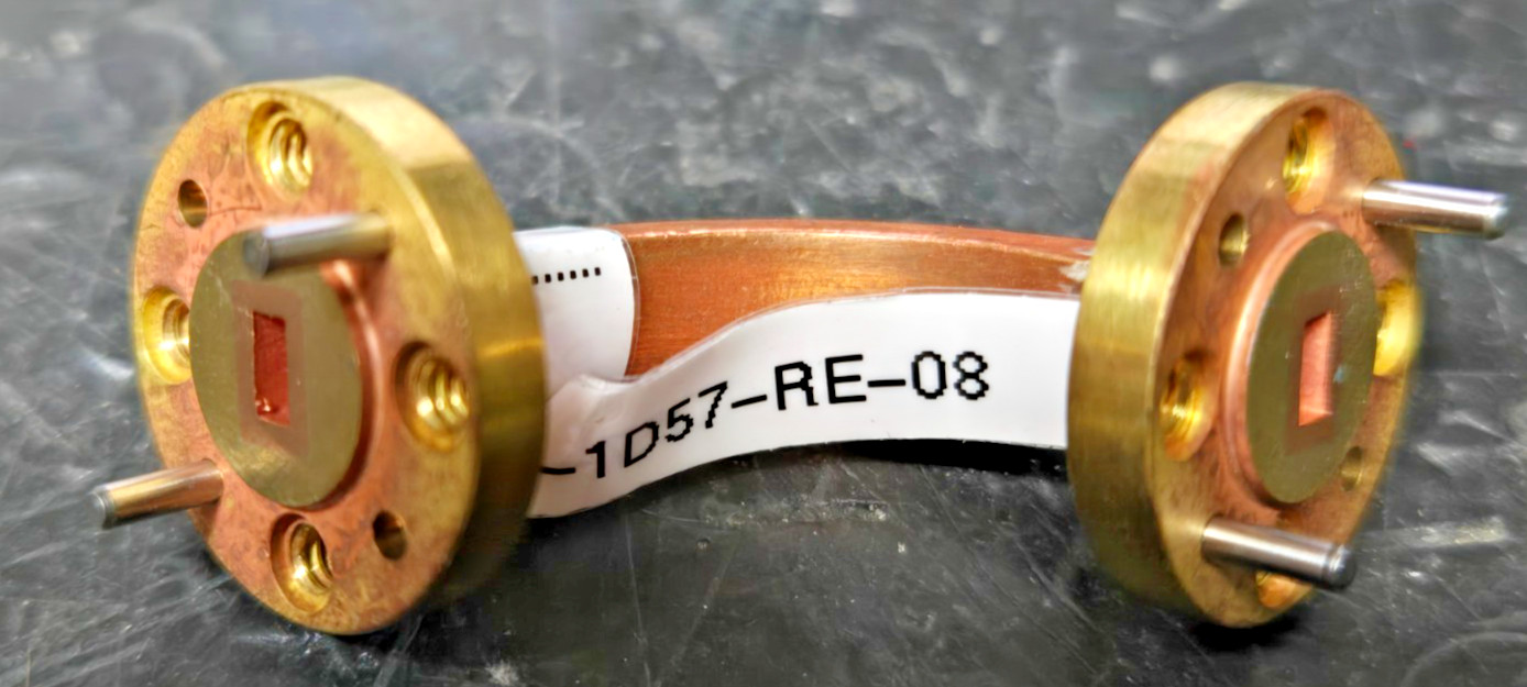 1pc WR-15 Waveguide E-Plane 90° Bend WR15-1D57-RE UG Flange w/ Alignment Pins RF