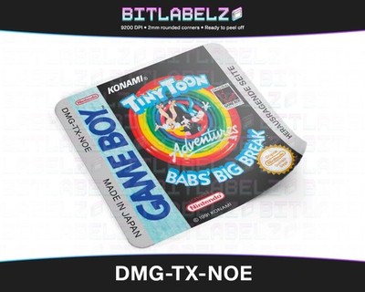 Tiny Toon Adventures: Babs' Big Break [DMG-TX-NOE] Game Boy Label