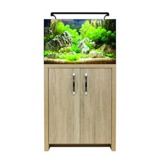 Aqua One AquaNano 60 - 100L Aquarium & Nappa Oak Fish Tank Light Filter