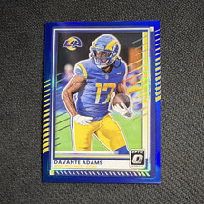2025 Davante Adams /249 Panini Donruss Optic Blue Prizm #64 Los Angeles Rams