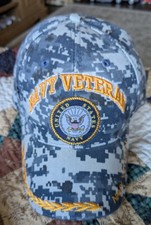 USN Navy Veteran Ball Cap Hat Digital Camo Officially Licensed - new without tag