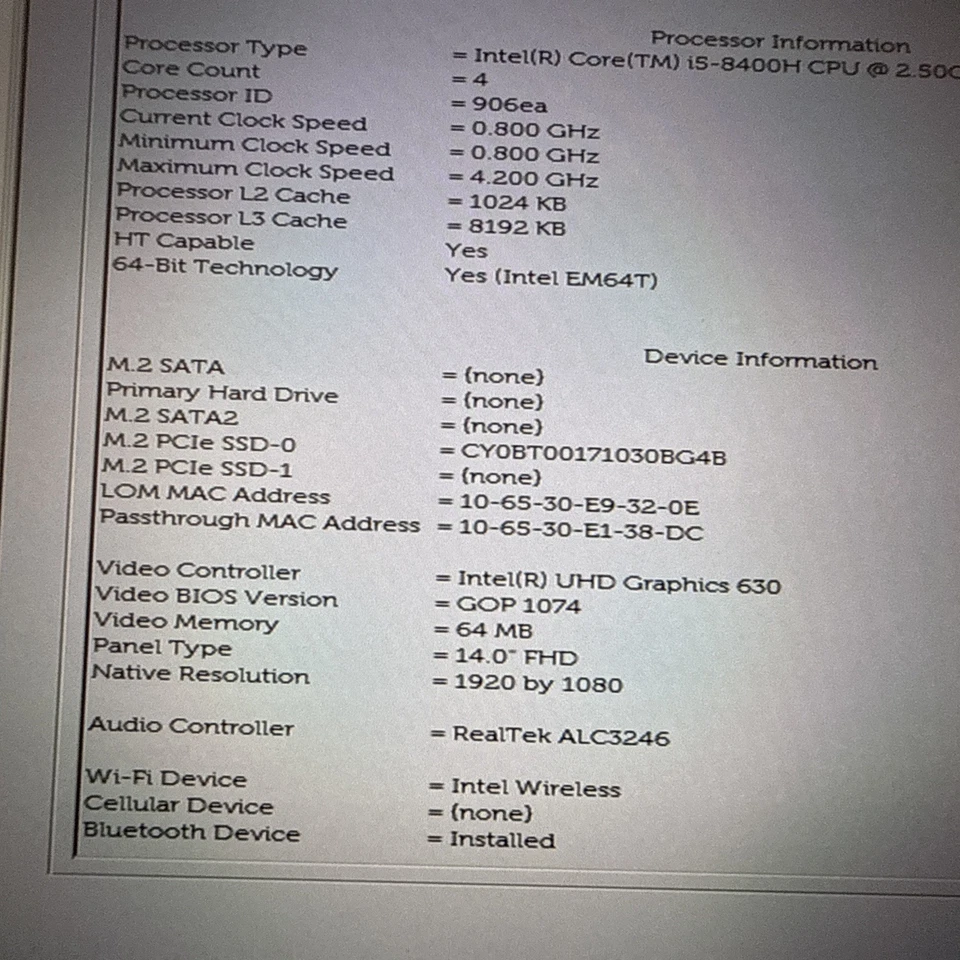 Dell Latitude 5491 · i5-8400 · 16GB · 256GB, photo 4 of 5