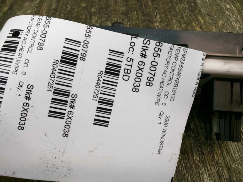 Ford Windstar 1999-2003 aire acondicionado calor clima control de temperatura OEM Foto 3 de 4