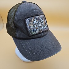 Realtree Logo Edge Camo Patch Officially Licensed Brown Snapback Hat New Hunting
