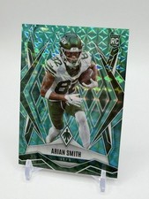 2025 Panini Phoenix #228 Arian Smith Rookie Card Teal Pyramids Prizm /225 JETS