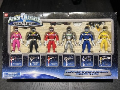 1998 Bandai Power Rangers In Space Astro Space Pack 6 Rangers - Mint in Box 