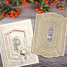 Cutting Die for Scrapbooking, 3D Backgrounds Frame New Cutting Dies DIY Album Ca