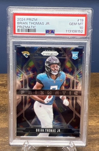 2024 Panini Prizm - Prizmatic Brian Thomas Jr. #19 (RC) PSA 10!