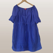 Monsoon 100% Silk Tunic / Top / Blouse Purple...