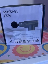 Deep Tissue Massage Gun Rechargeable with 4 Heads Black NIB
