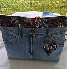 Upcycling Jeanstasche, Umhängetasche, Shoppe...