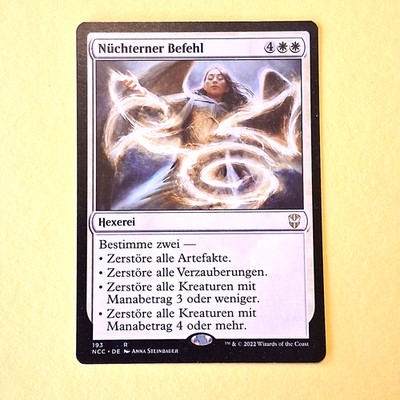 MTG Nüchterner Befehl NCC 193 Deutsch Rare (B0116)