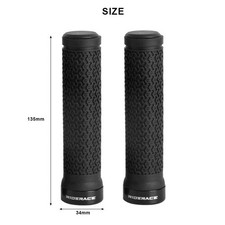 Premium Bike Handlebar Grips, Single Lock-on Professional Mountain Bicycle Ha...