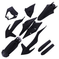 Plastikkit Schwarz Polisport Plastiksatz Passend FüR KTM EXC-F 500 Bj. 2020-2023