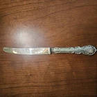 2 Georgian Rose Reed & Barton Sterling Silver Hollow Handle Knives 9 3/4"