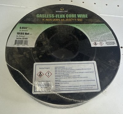 (Made In USA) Kiswel E71T-GS .030 in. Dia 10lb. Gasless-Flux Core Wire Welding