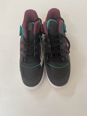 Adidas Exhibit Low Black, Green Victory Crimson H01912 Size 12 NWT
