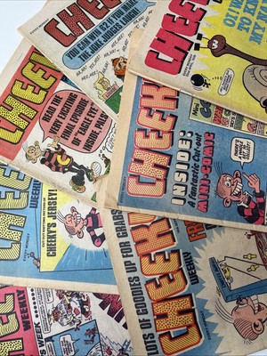 7 x CHEEKY Weekly Bundle / Job Lot - Vintage 70s British Children's Comics