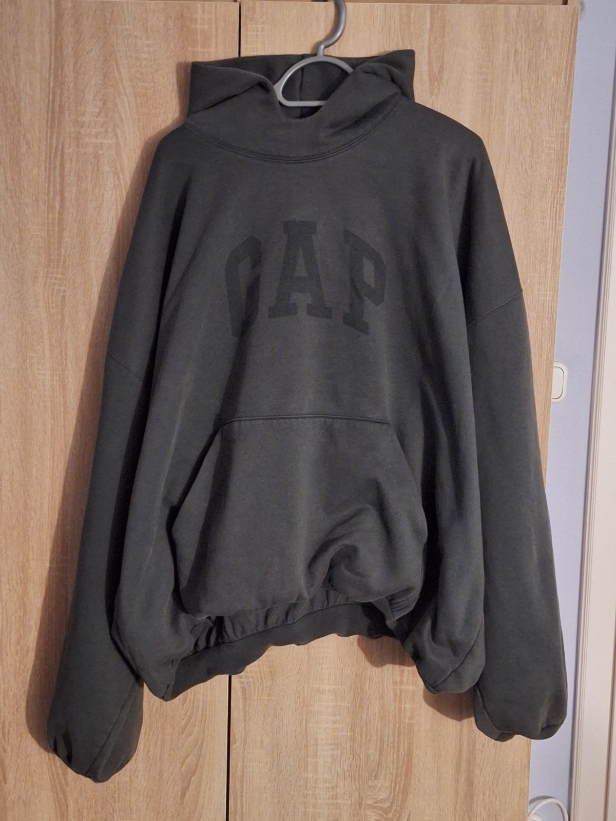 Yeezy Gap Balenciaga Dark Green Dove Hoodie Size XL thumbnail 2