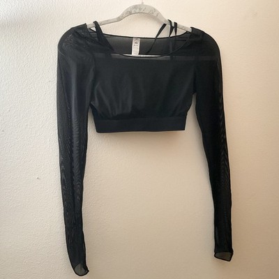 Alo Yoga Airlift Long Sleeve Ballet Dream Bra Black XS | eBay