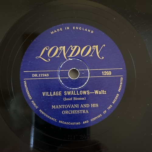 Mantovani And His Orchestra- Village Swallows/ Wine, Women, Song VG+ UK Import - Picture 6 of 7