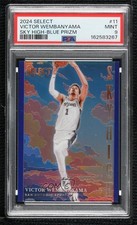 2024-25 Panini Select Sky High Blue Prizm 12/75 Victor Wembanyama #11 PSA 9 MINT