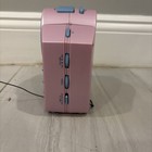 Vintage 2001 Pink Barbie FM Alarm Clock Radio Tested Works Battery Operated — photo 2