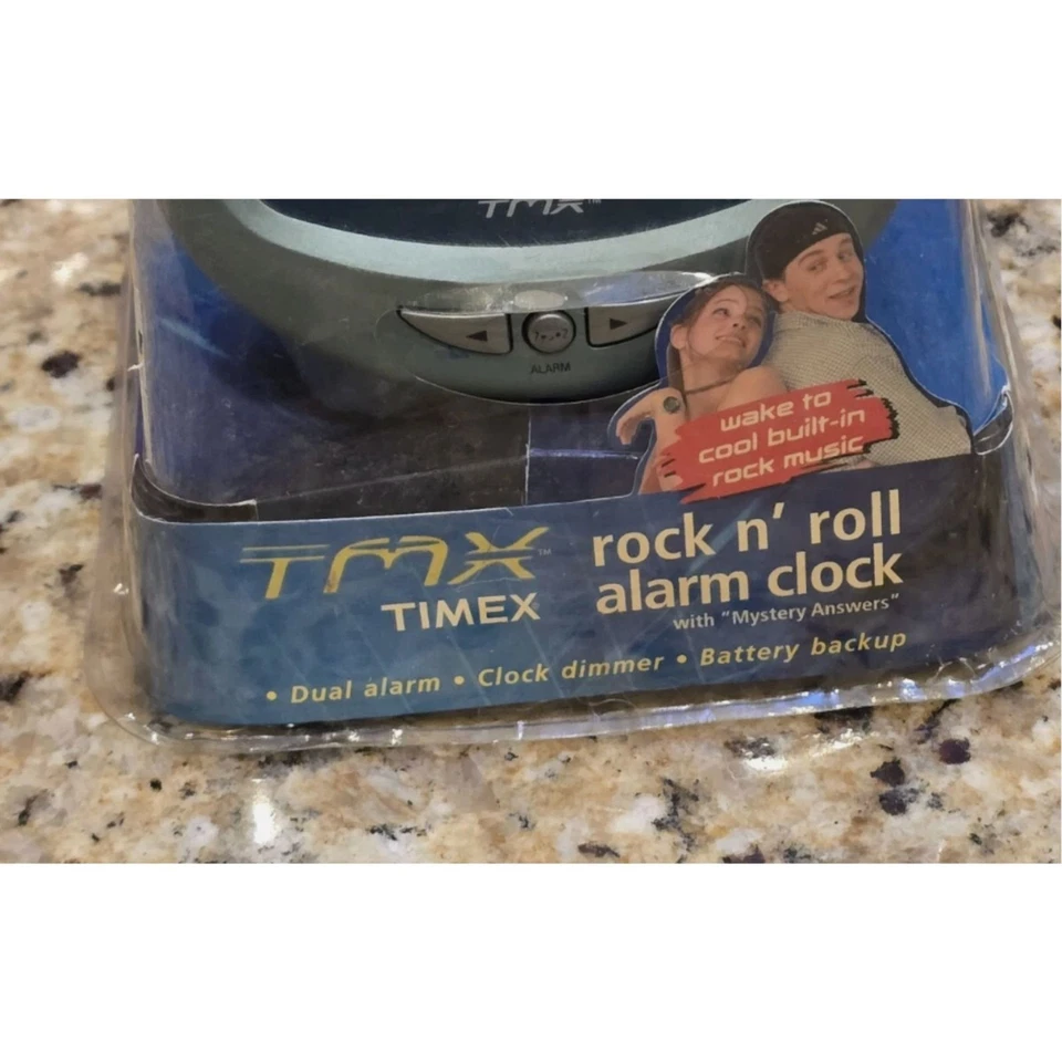 RARO Reloj Despertador Vintage Timex TX-40L TMX Rock N’ Roll Translúcido Frutiger Aero Foto 4 de 4