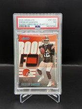 2025 Absolute Shedeur Sanders Rookie Force Relic Platinum 1/1 PSA 7 Browns RC