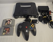 Nintendo 64 N64 Console with Genuine Controller Two Games Bundle Tested Working