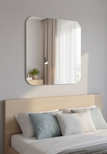  Stick-On Mirror – Lightweight Acrylic Wall Decor for Bathroom, Bedroom