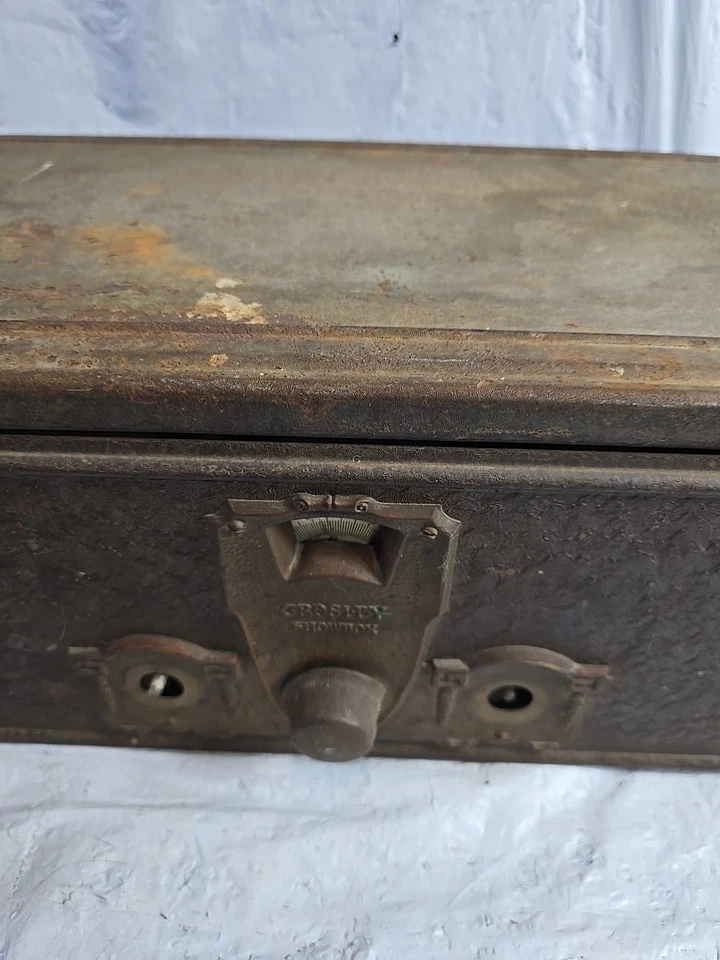 Radio de mesa de 8 tubos CROSLEY Showbox 706-60 AM 1928/9 caja metálica pieza restauradora Foto 4 de 4