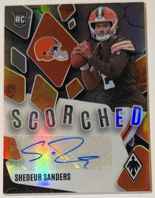 Panini 2025 Phoenix Shedeur Sanders Scorched Signatures RC Auto #SCS-SSS 2/49