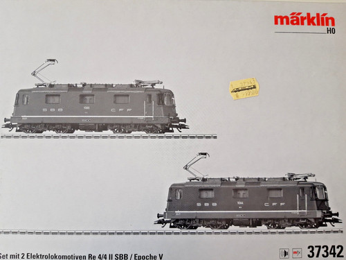 Märklin 37342 Schweizer Set Re 4/4 SBB rot und grün | Condition: Neu