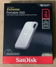 New SanDisk Extreme Portable 2TB USB-C SSD SDSSDE51-2T00-AW25