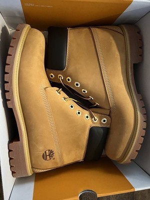 Timberland Waterproof Ankle Boot Beige Nubuck Lace Up Men's size 9.5