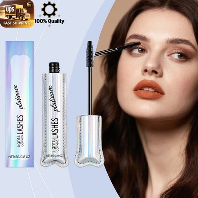 Waterproof Black Mascara For Sensitive Eyes Long Lasting Smudge Proof Volume