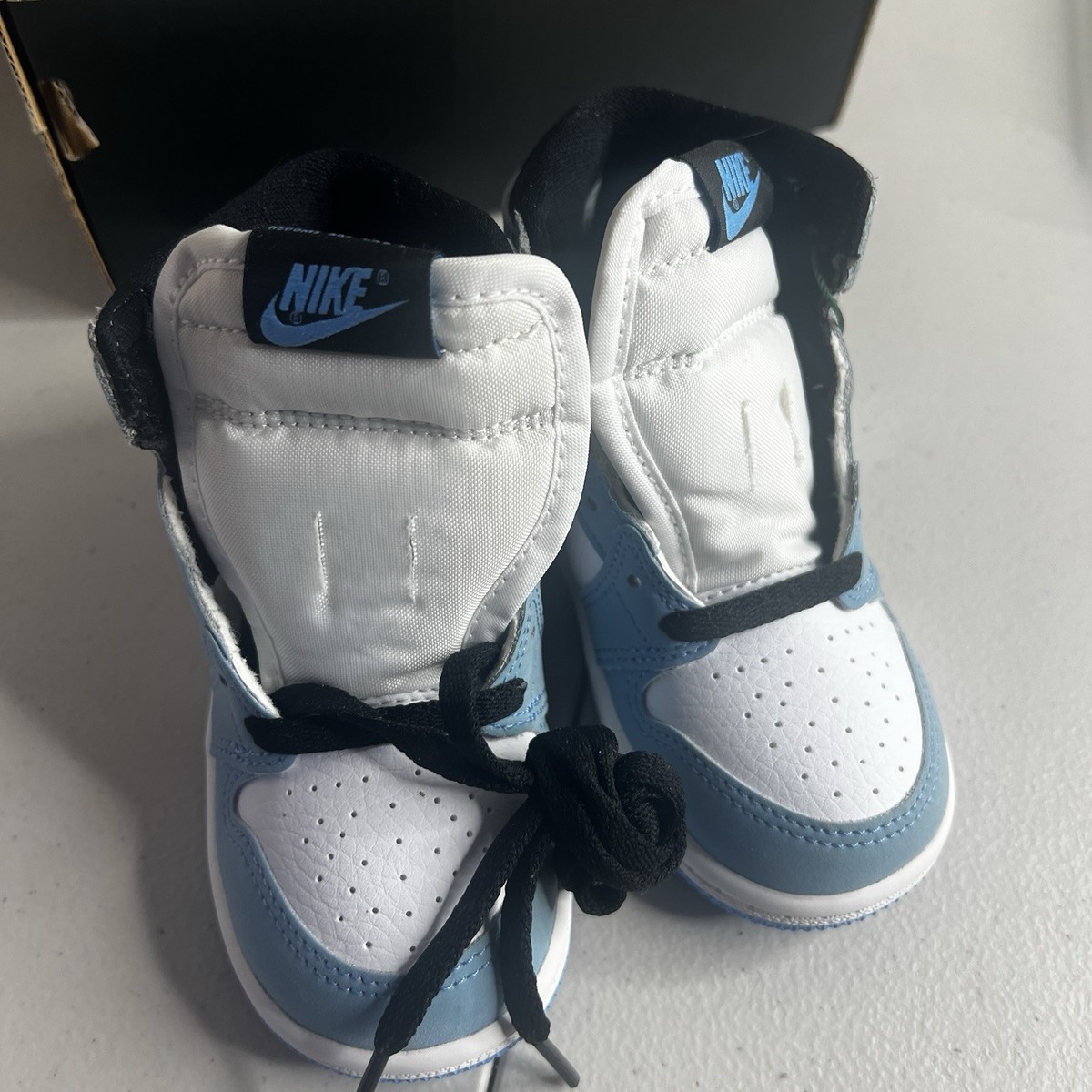 Nike Air Jordan 1 Retro High OG Toddler Shoes - White/Black