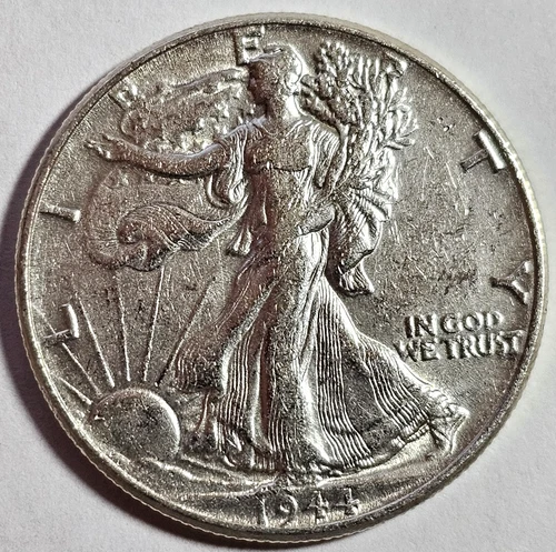 1944 Walking Liberty Half Dollar VF/EF Free Shipping