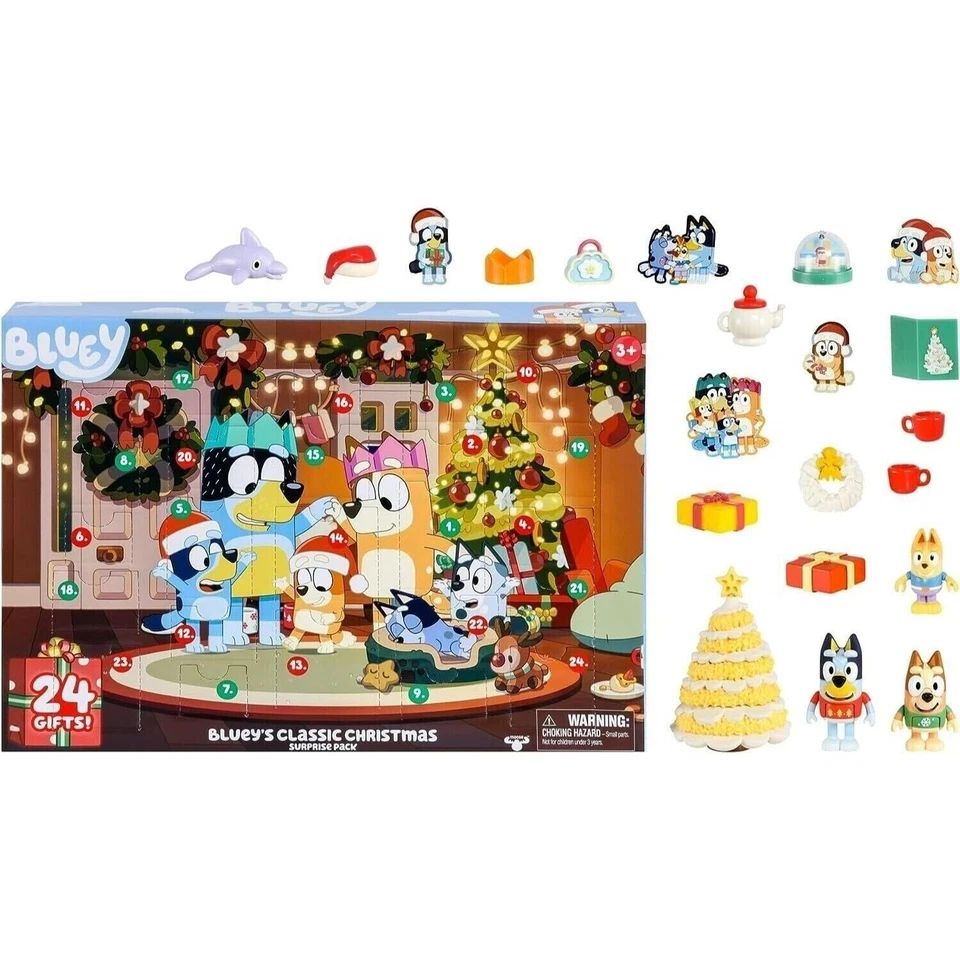 BLUEY Christmas Advent Calendar 24 Mini Exclusive Figures - Image 2 of 4