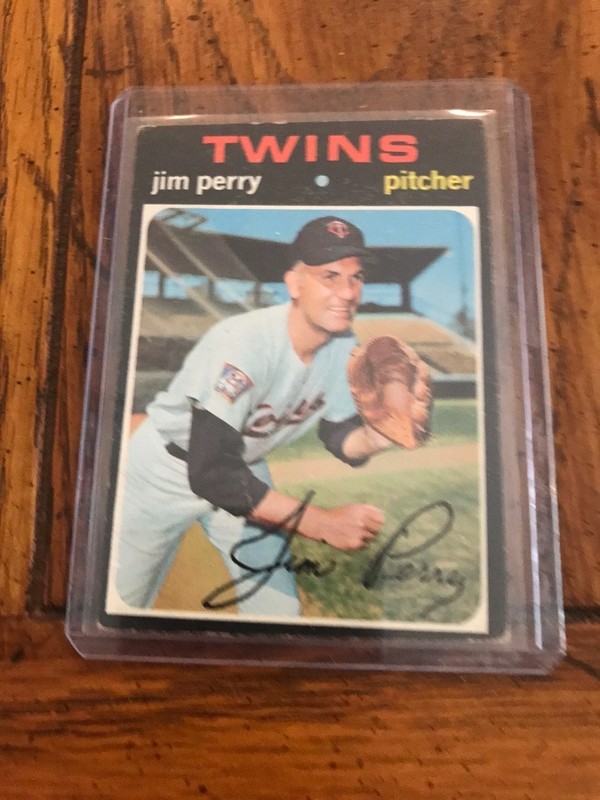 Jim Perry 1971 Topps Baseball Card