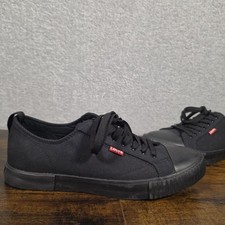 Levi?s Men?s Sneakers Size 10 Black Mono Chrome Anikin NEW